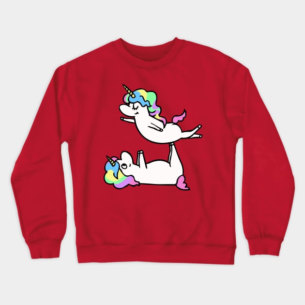 Acroyoga Unicorn Crewneck Sweatshirt by huebucket